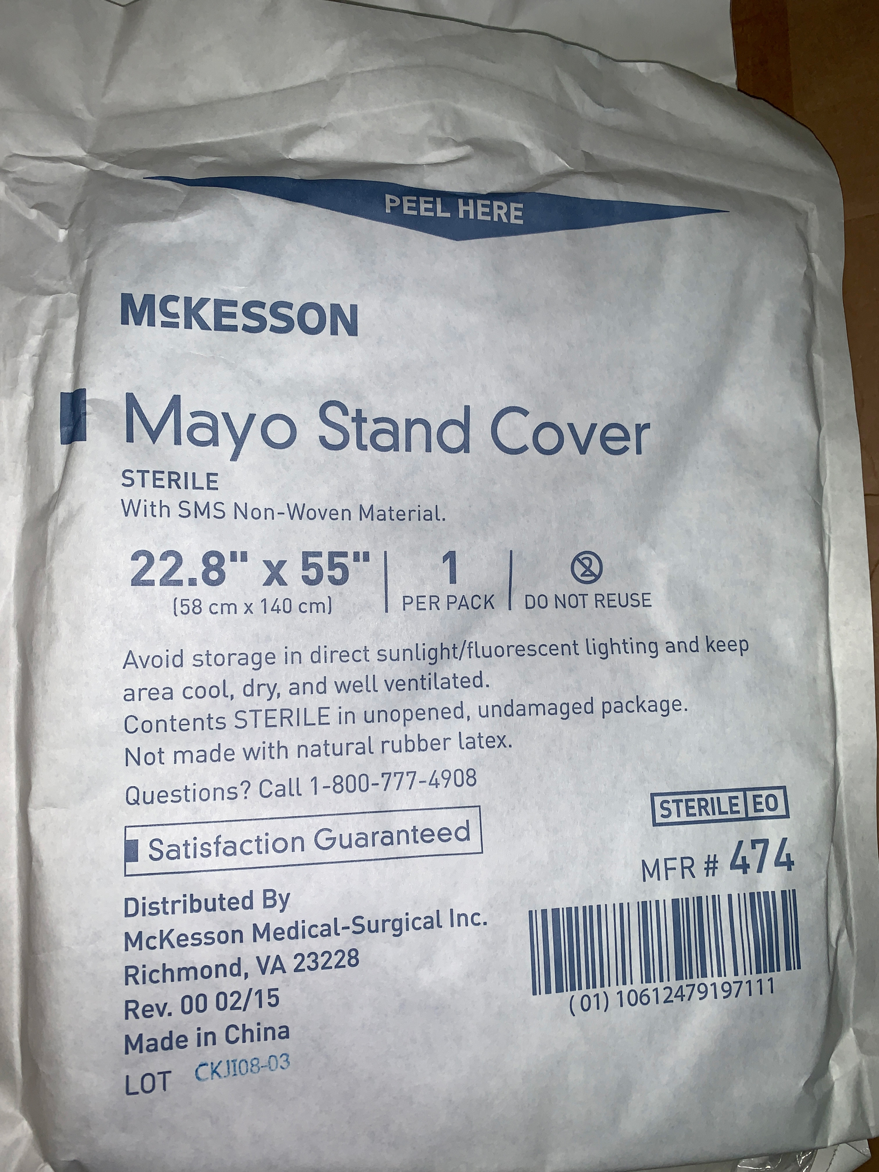 MAYO STAND COVER