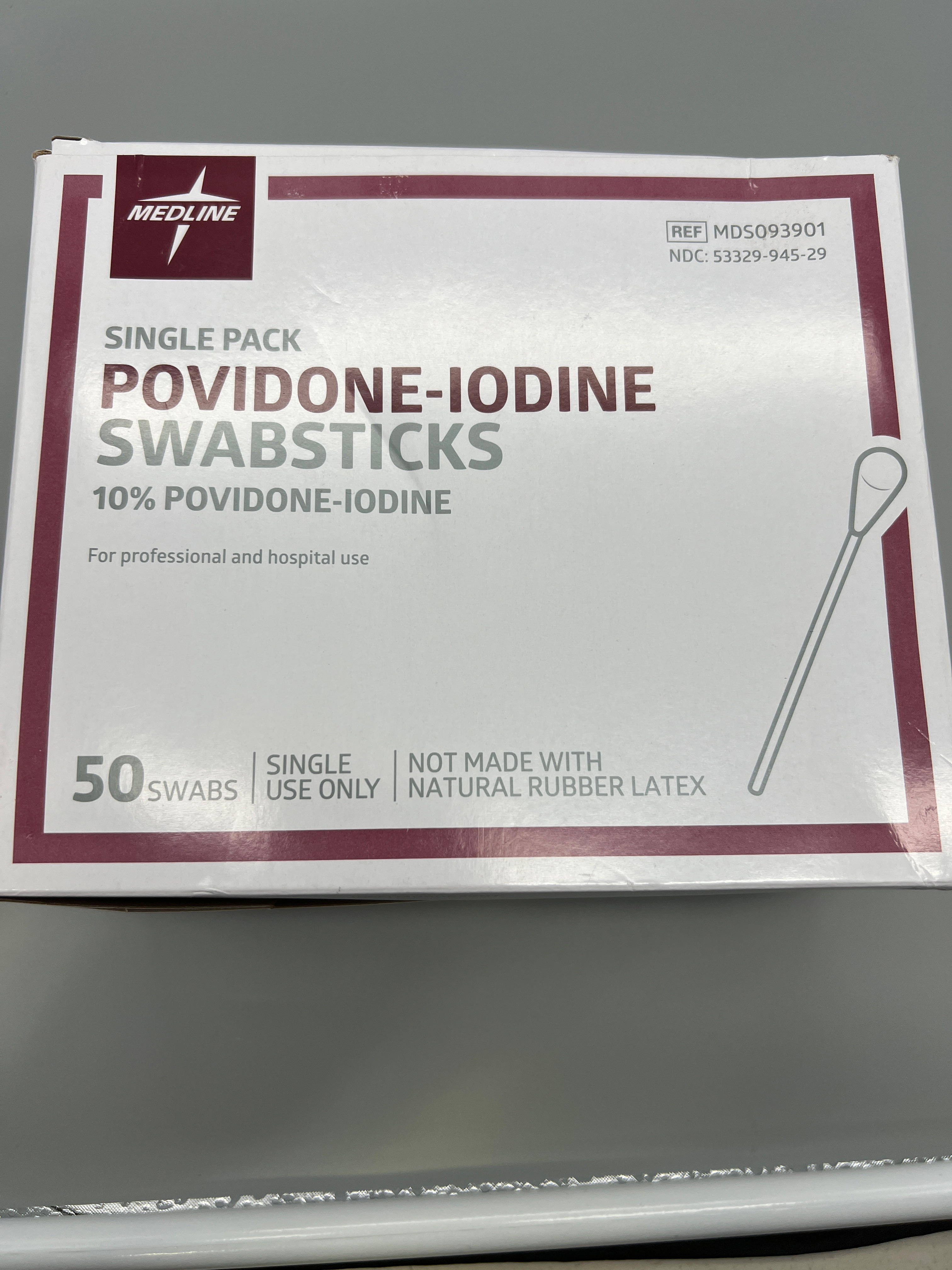 SINGLE PACK POVIDONE- IODINE SWABSTICKS 10% POVIDONE - IODINE