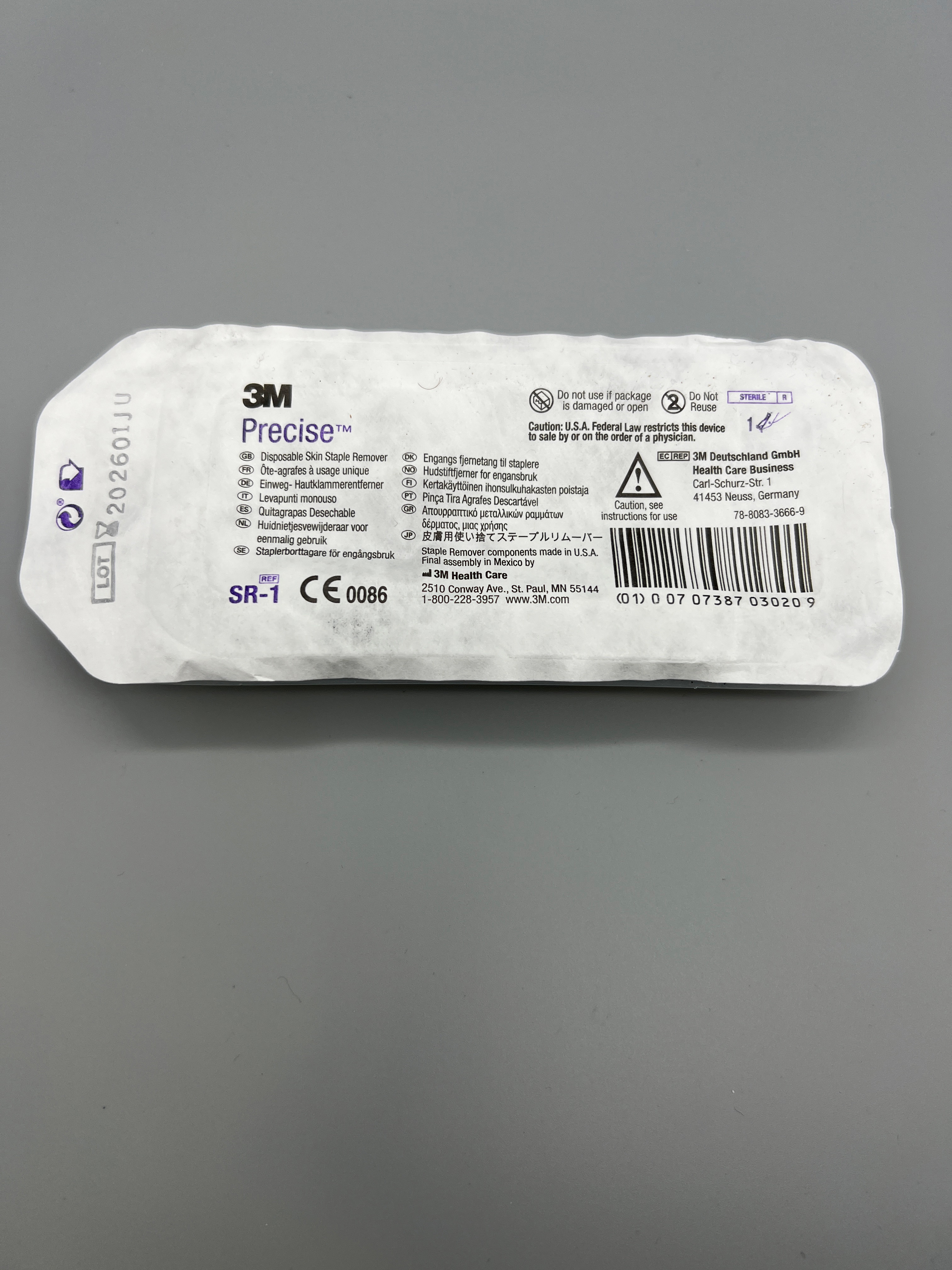 DISPOSABLE SKIN STAPLE ROMOVER