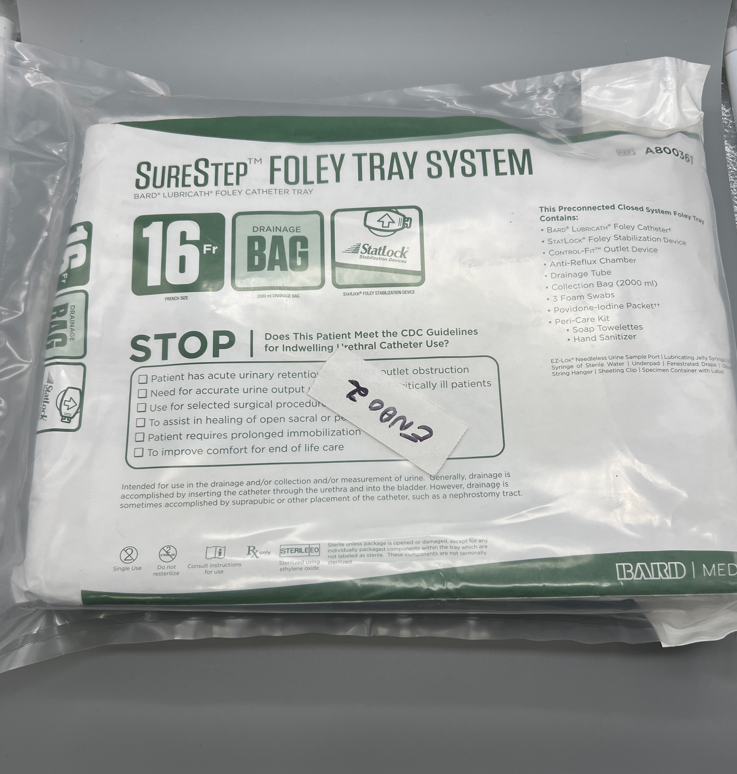 FOLEY TRAY SYSTEM BARD LUBRICATH FOLEY CATHETER TRAY