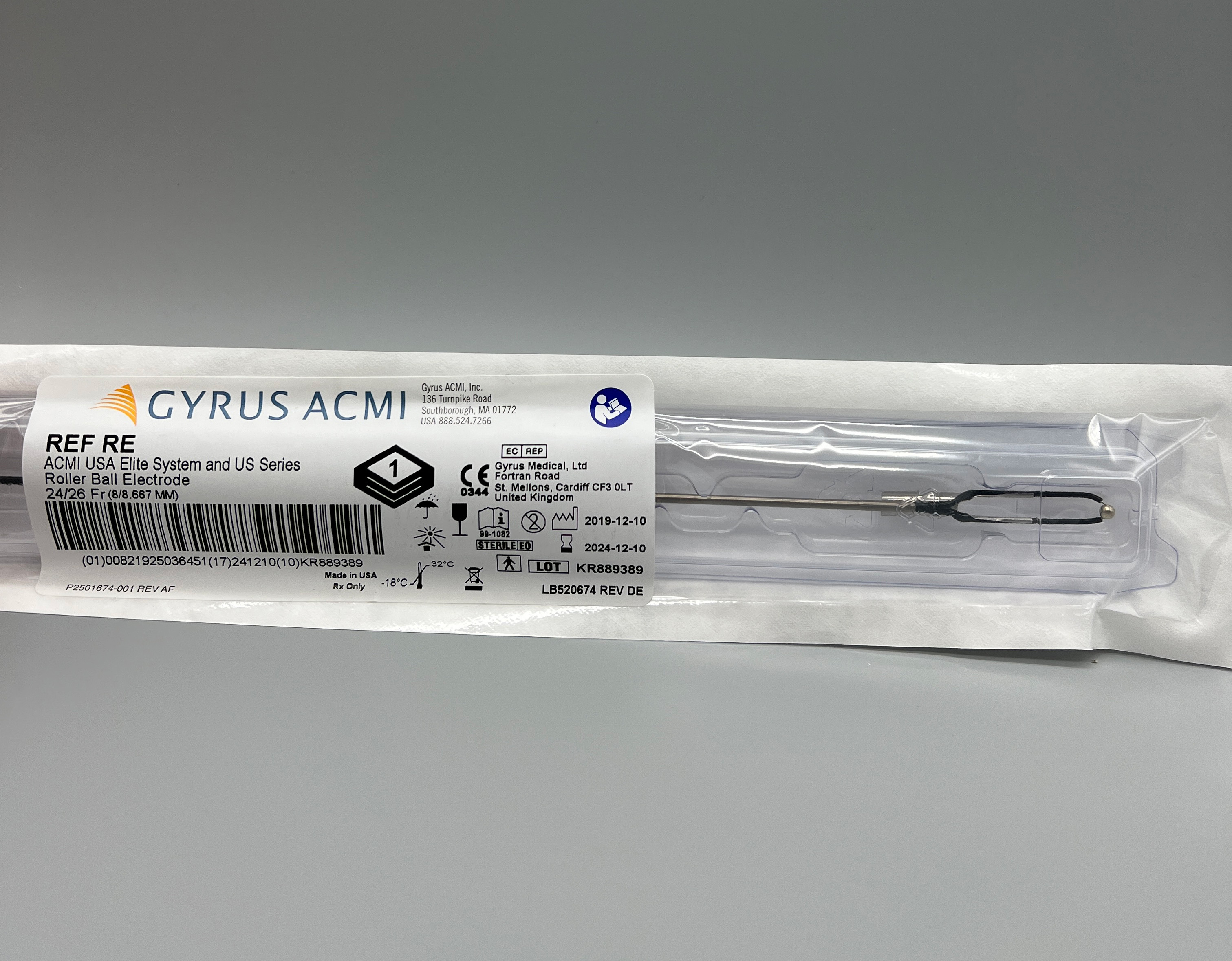 GYRUS ACMI USA ELITE SYSTEM AND US SERIES ROLLER BALL ELECTRODE